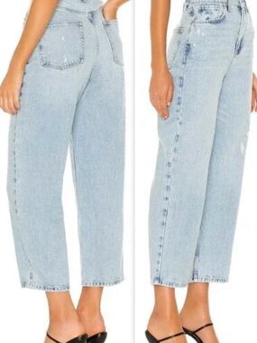 Free People x We The Free Revolve Frank Dad Jeans Wide Leg Size 24 Classic